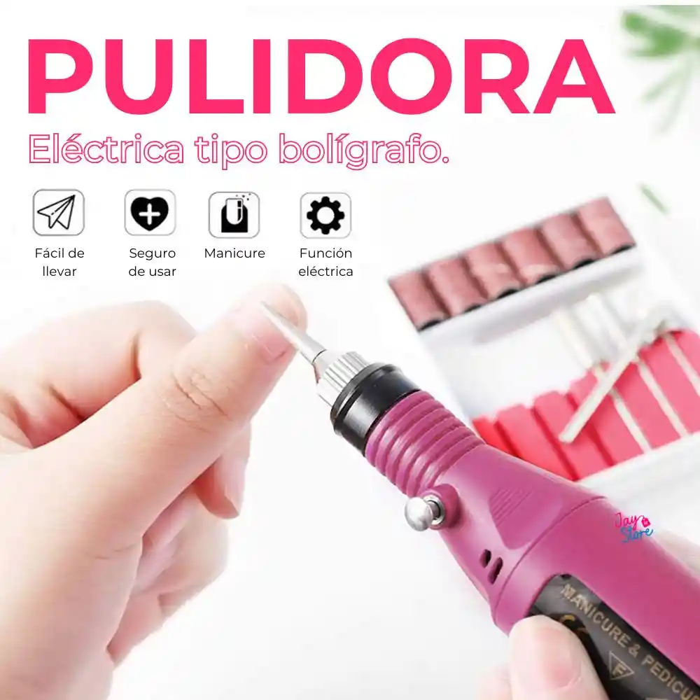 Pulidor De Uñas Eléctrico Removedor Acrílico Manicure Lima
