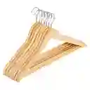 Ganchos De Madera Para Colgar Ropa X 12 Unidades