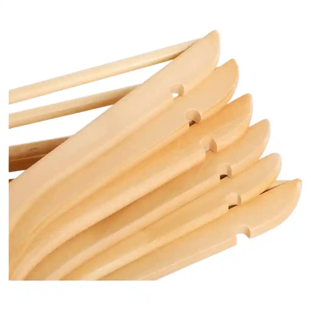 Ganchos De Madera Para Colgar Ropa X 12 Unidades