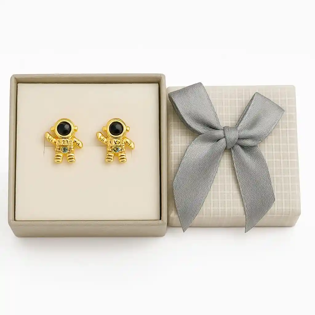 Aretes Astronauta – Un Regalo Fuera De Este Mundo (regalo Para Mujer- Regalo Para Cumpleaños )