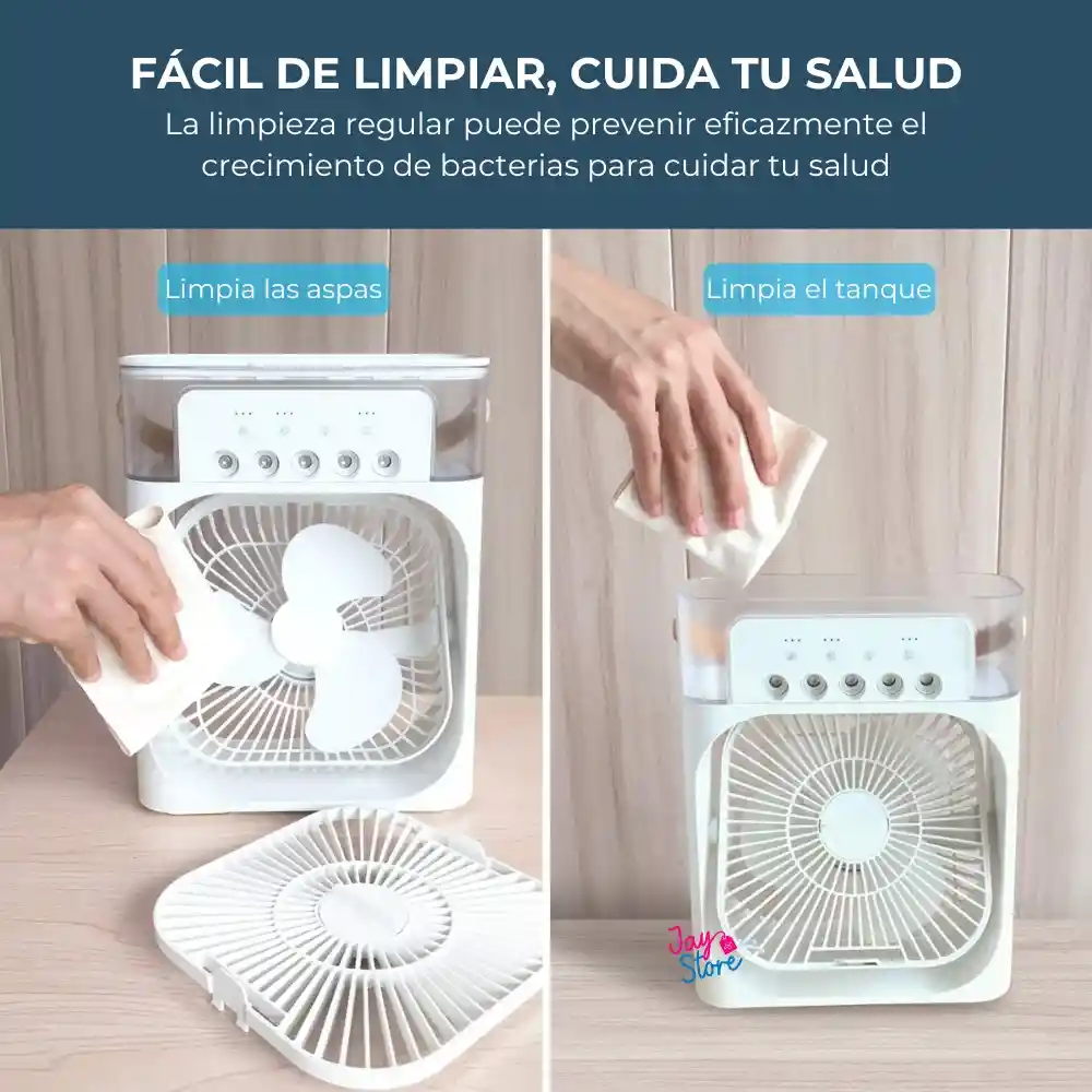 Ventilador Enfriador Humidificador Led Aire Acondicionado