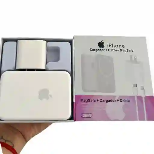Combo Bateria Externa Magsafe+ Cargador Iphone 20w 1.1
