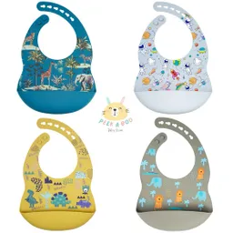 Babero De Silicona Con Bolsillo Para Bebe Nuevo