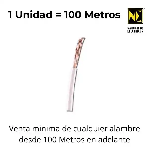 Cable Thhn-2 Tc 7h Cu 10 Blanco - Centelsa