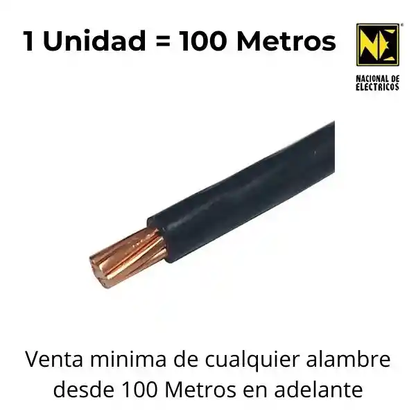 Cable Thhn-2 Tc 7h Cu 8 Negro - Centelsa