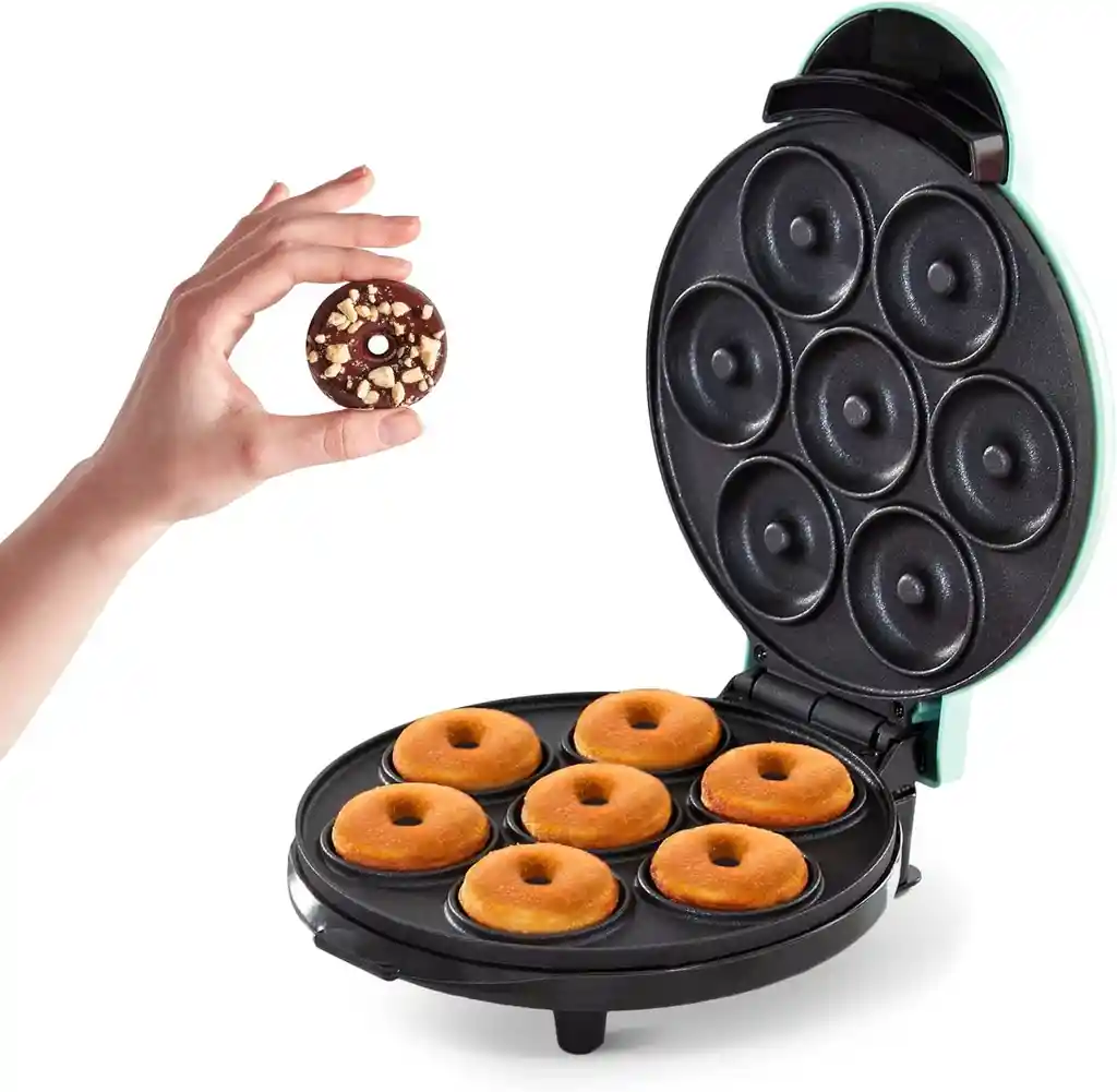 Máquina Para Hacer Donas Eléctrica Antiadherente Hace 7 Donas