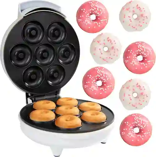 Máquina Para Hacer Donas Eléctrica Antiadherente Hace 7 Donas