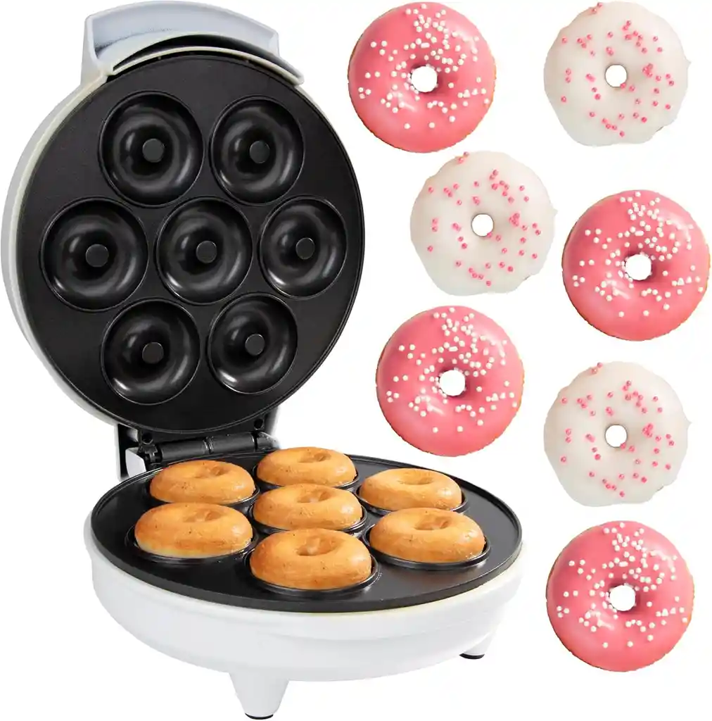 Máquina Para Hacer Donas Eléctrica Antiadherente Hace 7 Donas