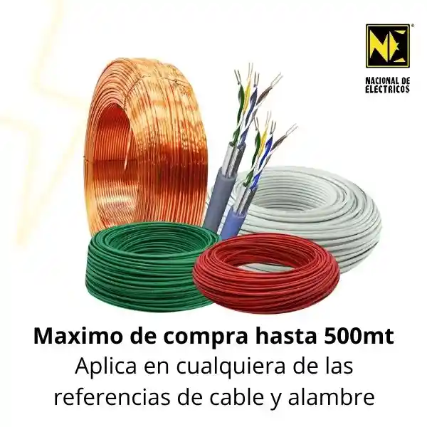 Cable Thhn-2 Tc 7h Cobre 6 Negro - Centelsa