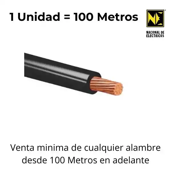Cable Thhn-2 Tc 7h Cobre 6 Negro - Centelsa