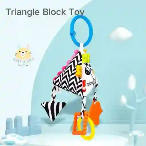 Sonajero De Estimulación Para Bebe Estilo Triangulo Nuevo