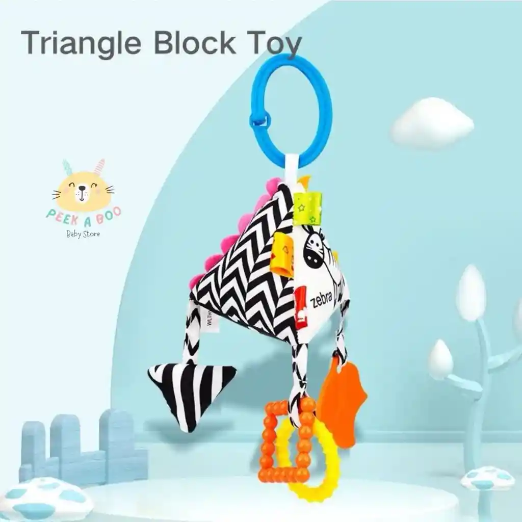 Sonajero De Estimulación Para Bebe Estilo Triangulo Nuevo