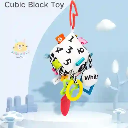 Sonajero De Estimulación Para Bebe Estilo Cuadrado Nuevo