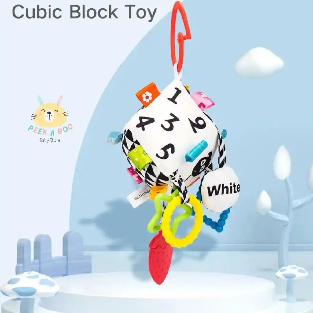 Sonajero De Estimulación Para Bebe Estilo Cuadrado Nuevo
