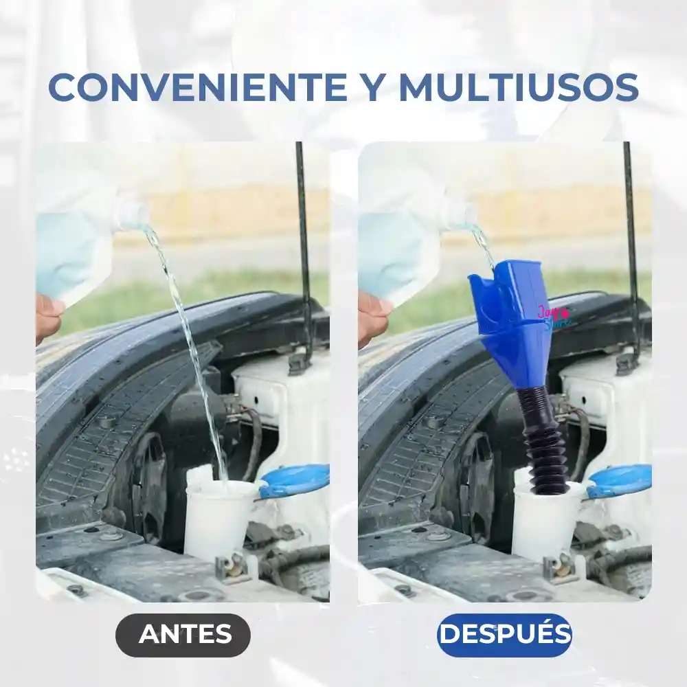 Embudo De Aceite Plástico Boquilla Flexible Multiuso Drenaje