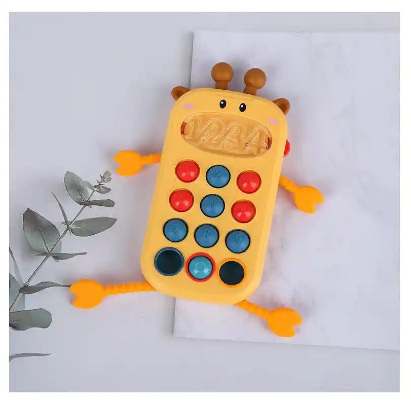 Juguete Sensorial, Telefono Interactivo Jirafa 8en1