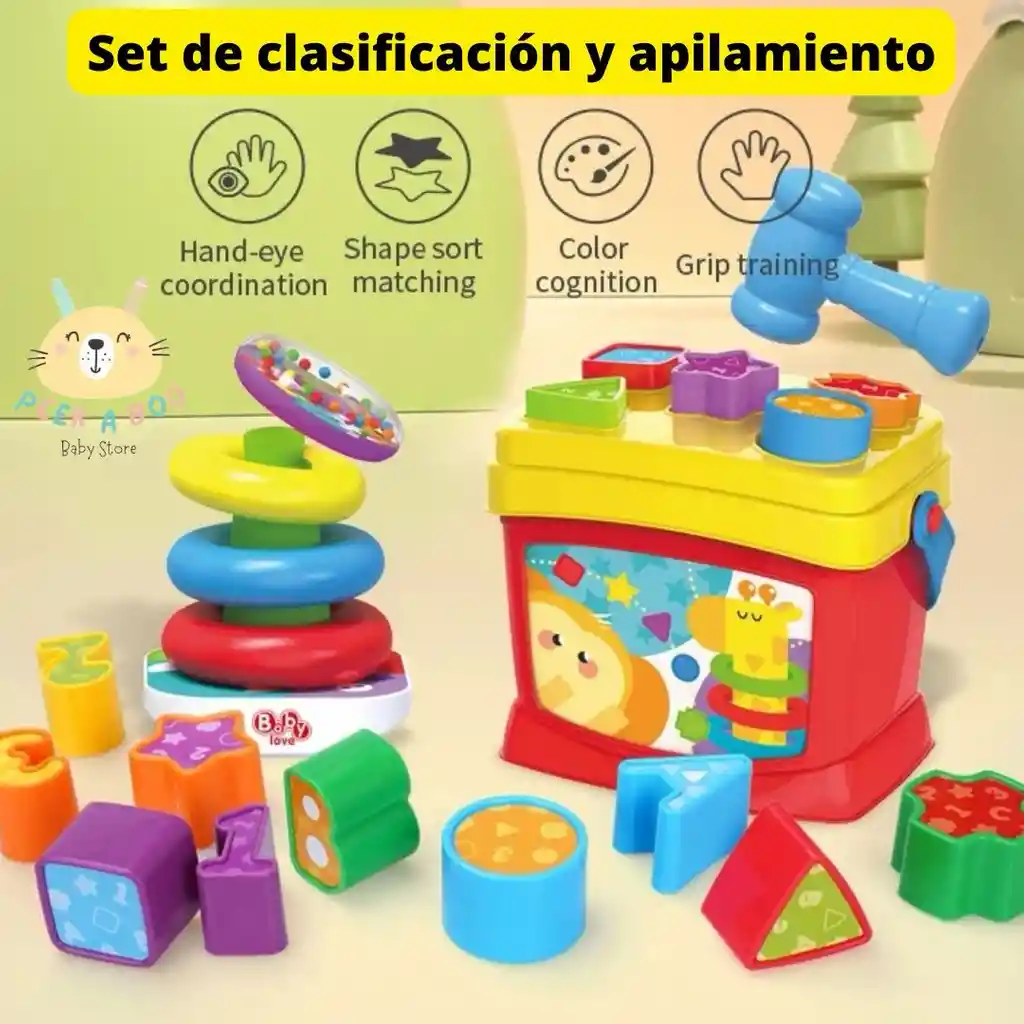Set De Clasificación Y Apilamiento Para Niños Nuevo