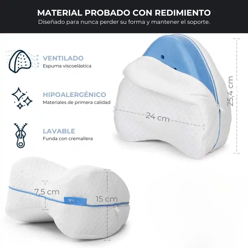 Almohada Ortopédica Pierna Rodilla Cojín Dormir Leg Pillow