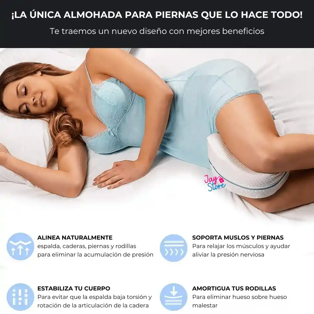 Almohada Ortopédica Pierna Rodilla Cojín Dormir Leg Pillow