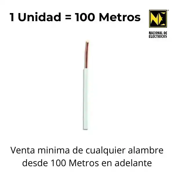 Alambre De Cobre Aislado Thhn 12 Blanco - Centelsa