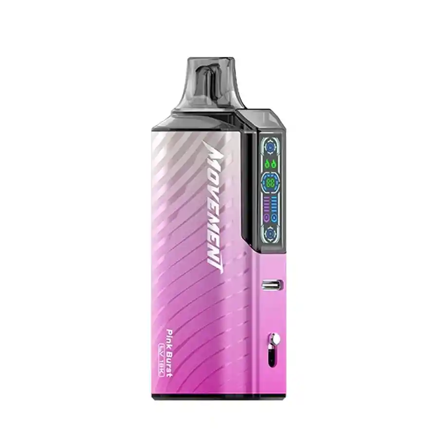 Vape Desechable Movement 18.000 Puffs Pink Burst 5% Nic.