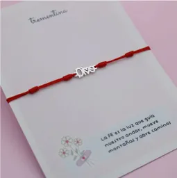 Pulsera En Hilo Rojo Dios