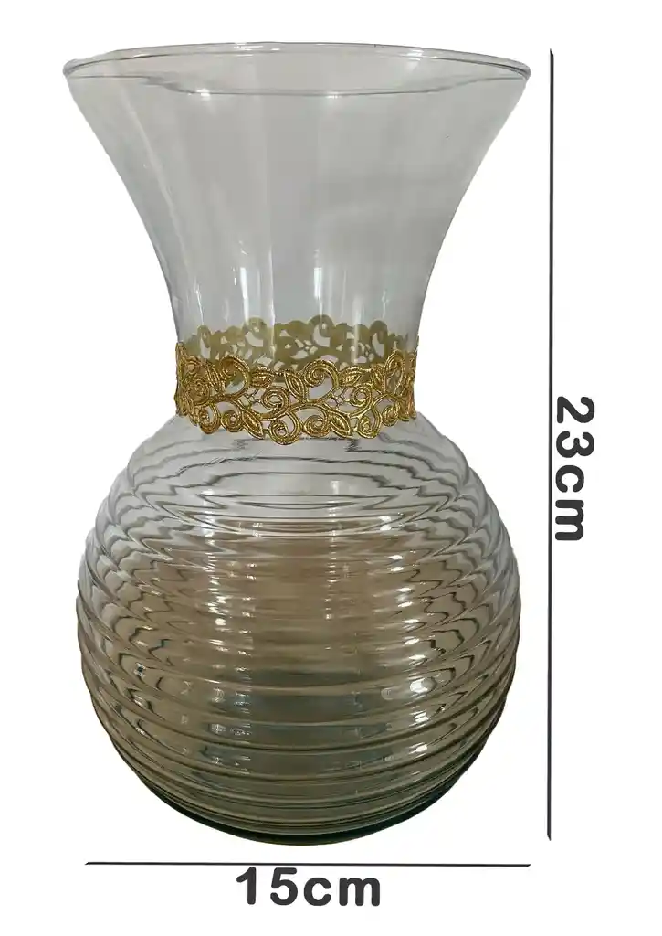 Florero Jarrón De Vidrio (corona Ii)