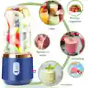Licuadora Portatil Recargable Usb Potente 6 Cuchillas + Termo