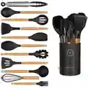 Set 12 Utensilios Para Cocina Silicona Resistentes Al Calor