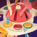 Juguete Cohete Sensorial Montessori Para Bebés Rojo