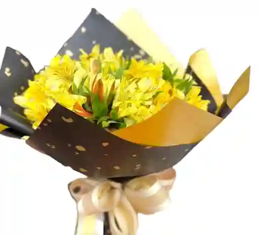 Flores Amarillas En Bouquet