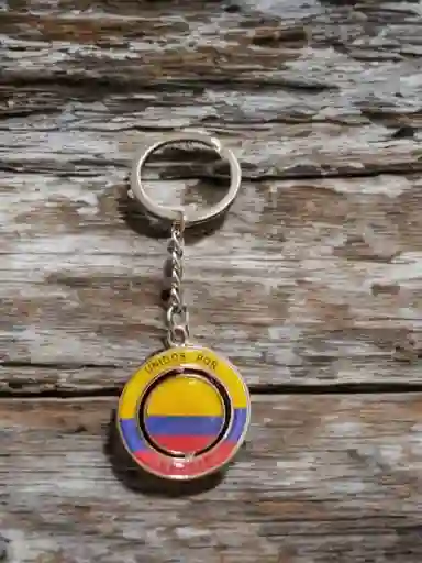 Llavero Colombia Metálico Unidos Por Colombia
