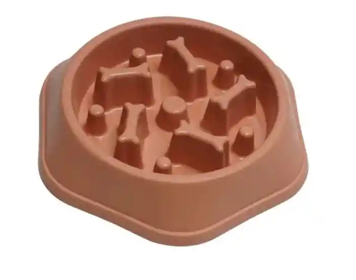Comedero / Plato Huesito Antireflujo Plastico Perro