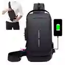 Bolso De Seguridad Canguro Antirrobo Carga Usb Impermeable