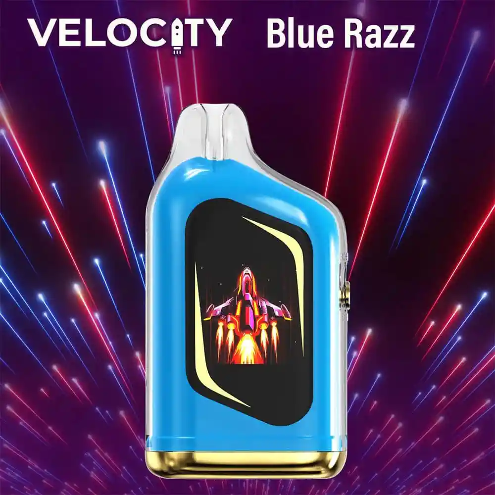 Vape Desechable Velocity 25.000 Puffs Blue Razz 5% Nic.
