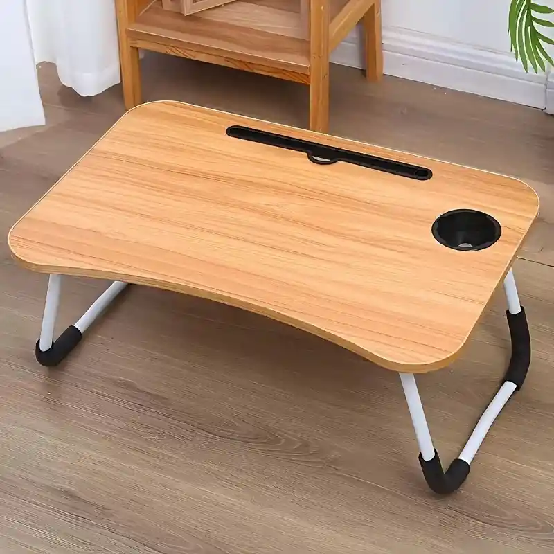 Mesa De Escritorio Plegable Con Porta Vasos