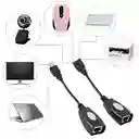 Adaptador Convertidor Extensión Usb Por Cable Rj45
