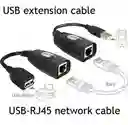 Adaptador Convertidor Extensión Usb Por Cable Rj45