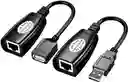 Adaptador Convertidor Extensión Usb Por Cable Rj45