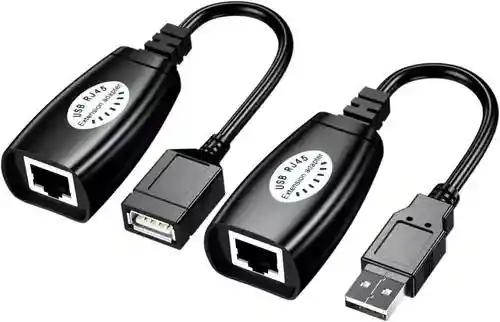 Adaptador Convertidor Extensión Usb Por Cable Rj45
