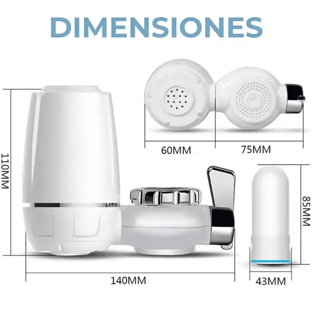 Filtro Purificador De Agua Domestico Para Grifo 7 Niveles