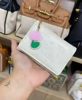 Billetera Estampado De Hoja