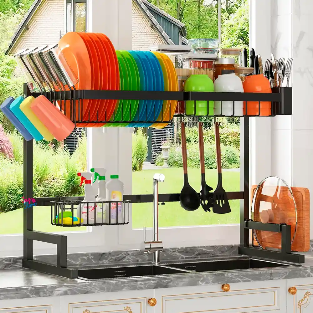 Escurridor Secaplatos Organizador De Loza Estante Cocina 65cm