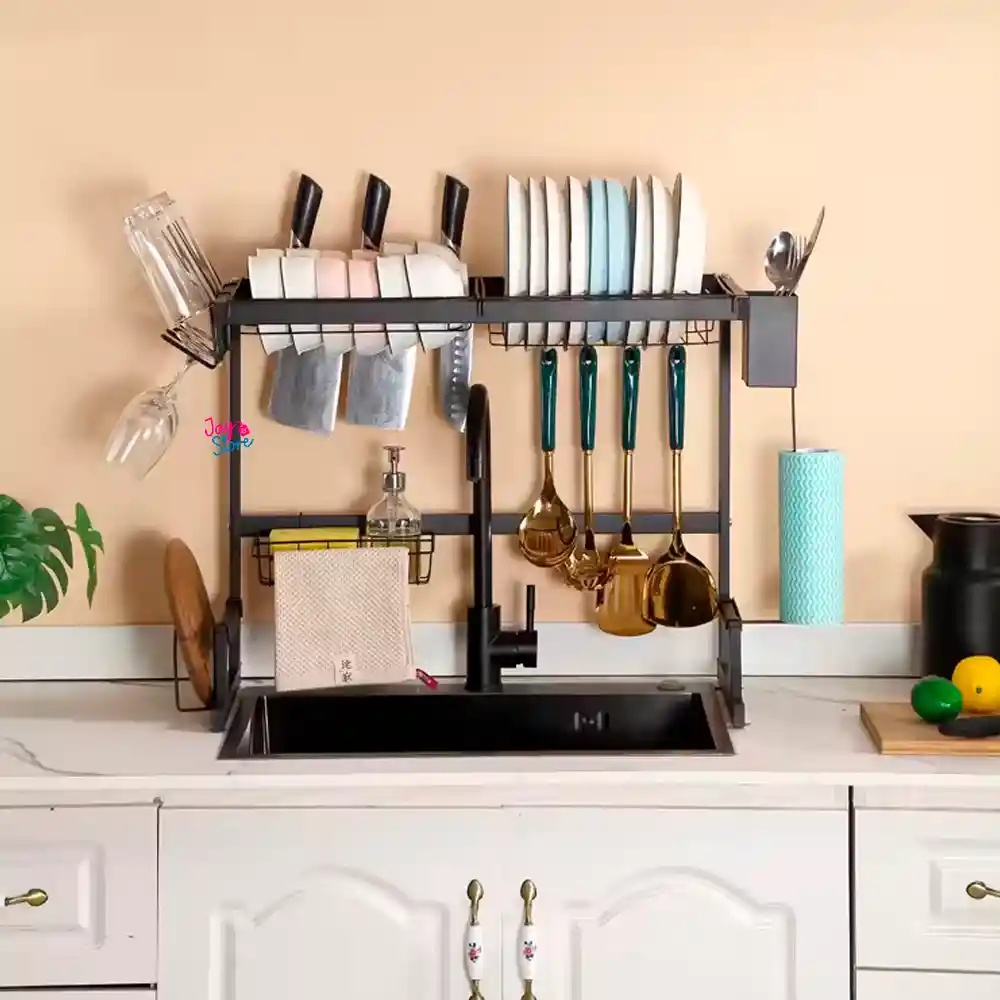 Escurridor Secaplatos Organizador De Loza Estante Cocina 65cm