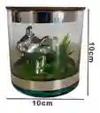 Adorno Elefante Decorativo En Vaso De Cristal 2