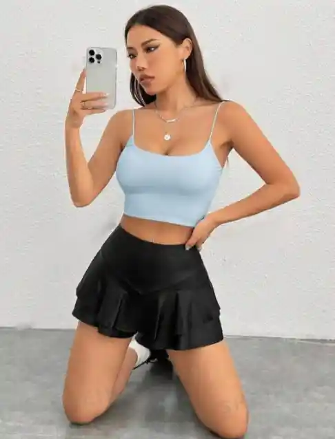 Crop Top Celeste