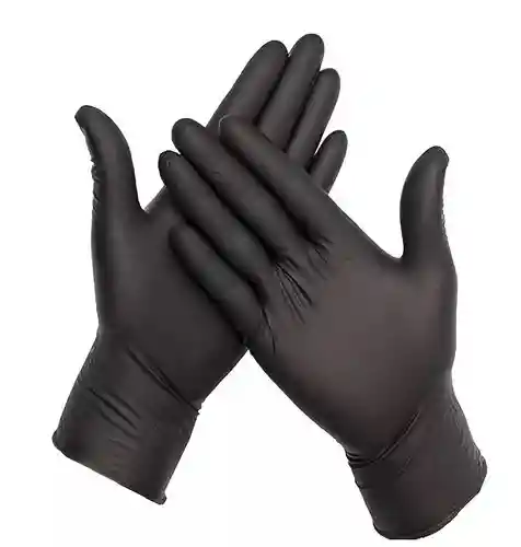 Kangupor Guantes Nitrilo Negro Talla L