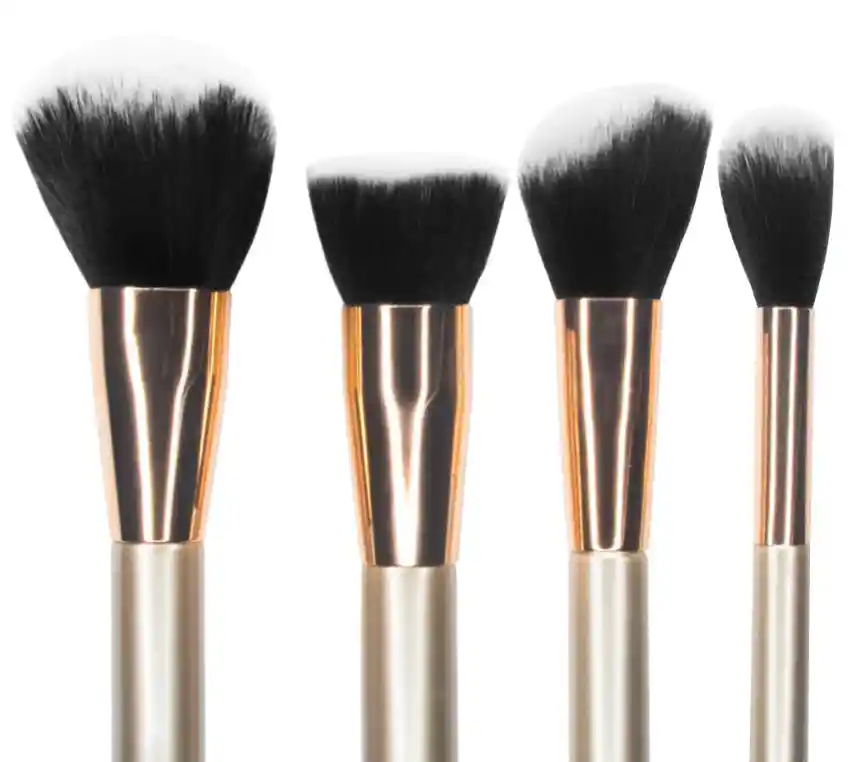 Set De Brochas Golden Glam Collection X10und