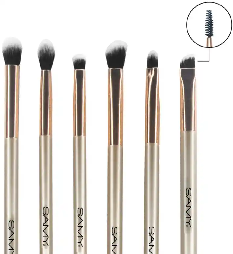 Set De Brochas Golden Glam Collection X10und