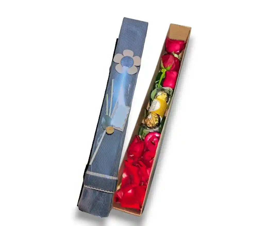 Caja De 3 Rosas Chocolates X3